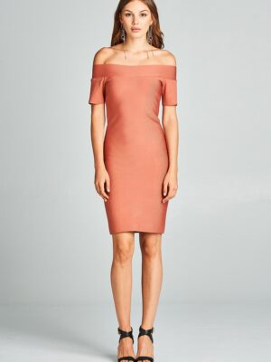 Short Sleeve Bandage Dress, very stylish