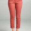 Cotton Twill Long Pants with Belt peach colour