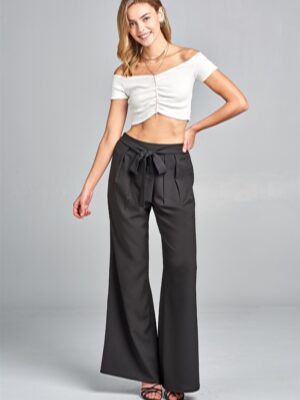 High Waist ladies Pants with Tie