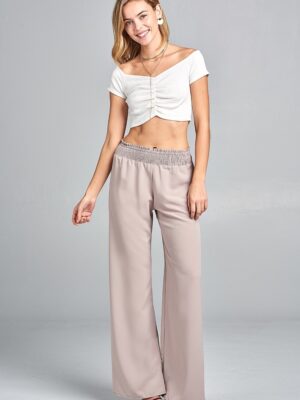 A stylish High Waist Elastic Pants