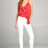 The stylish Ruffled High Waist Top