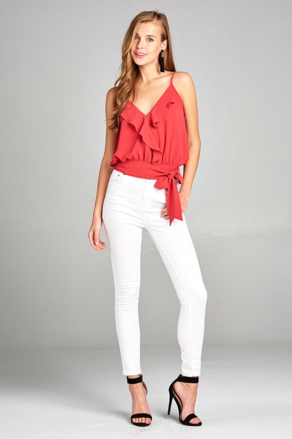 The stylish Ruffled High Waist Top