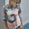 Very stylish Long Sleeve Tie Die Top