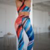 Back view of Tie Dye Workout Set small