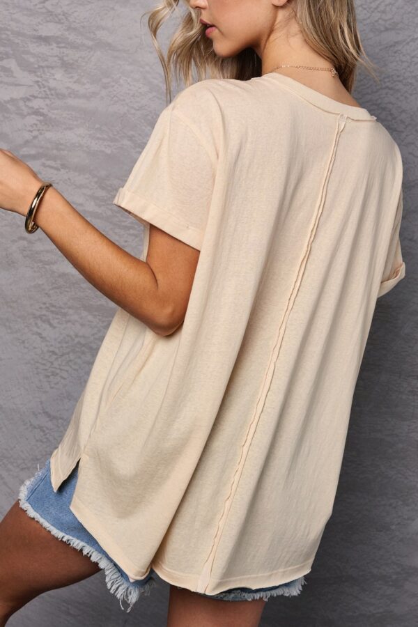 Back Small view of the V Neck Blouse