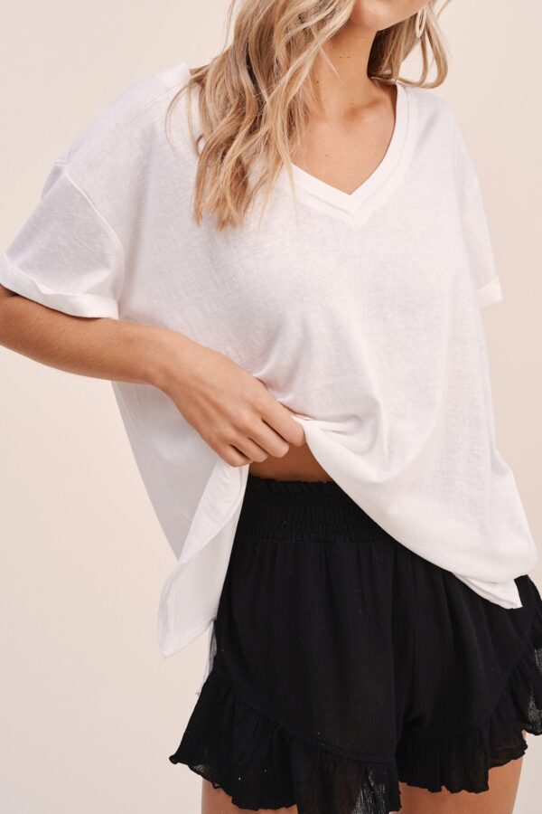 White Small view of the V Neck Blouse side