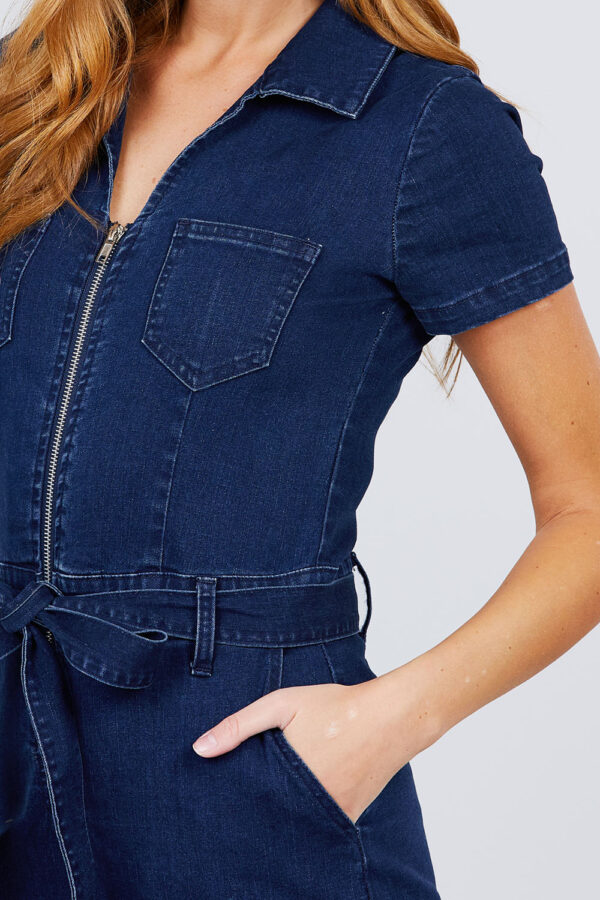 Small, upper side view of Jean Romper