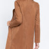 Brown, Long Sleeve Suede Jacket, small