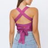 Back view of Cropped Ribbed knit Cam, small